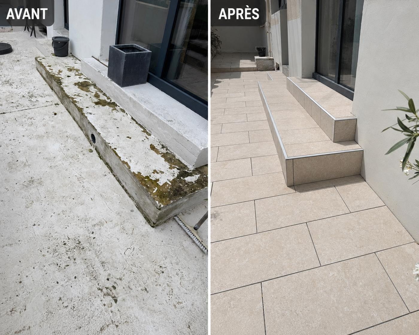 Carrelage de terrasse — UA Construction