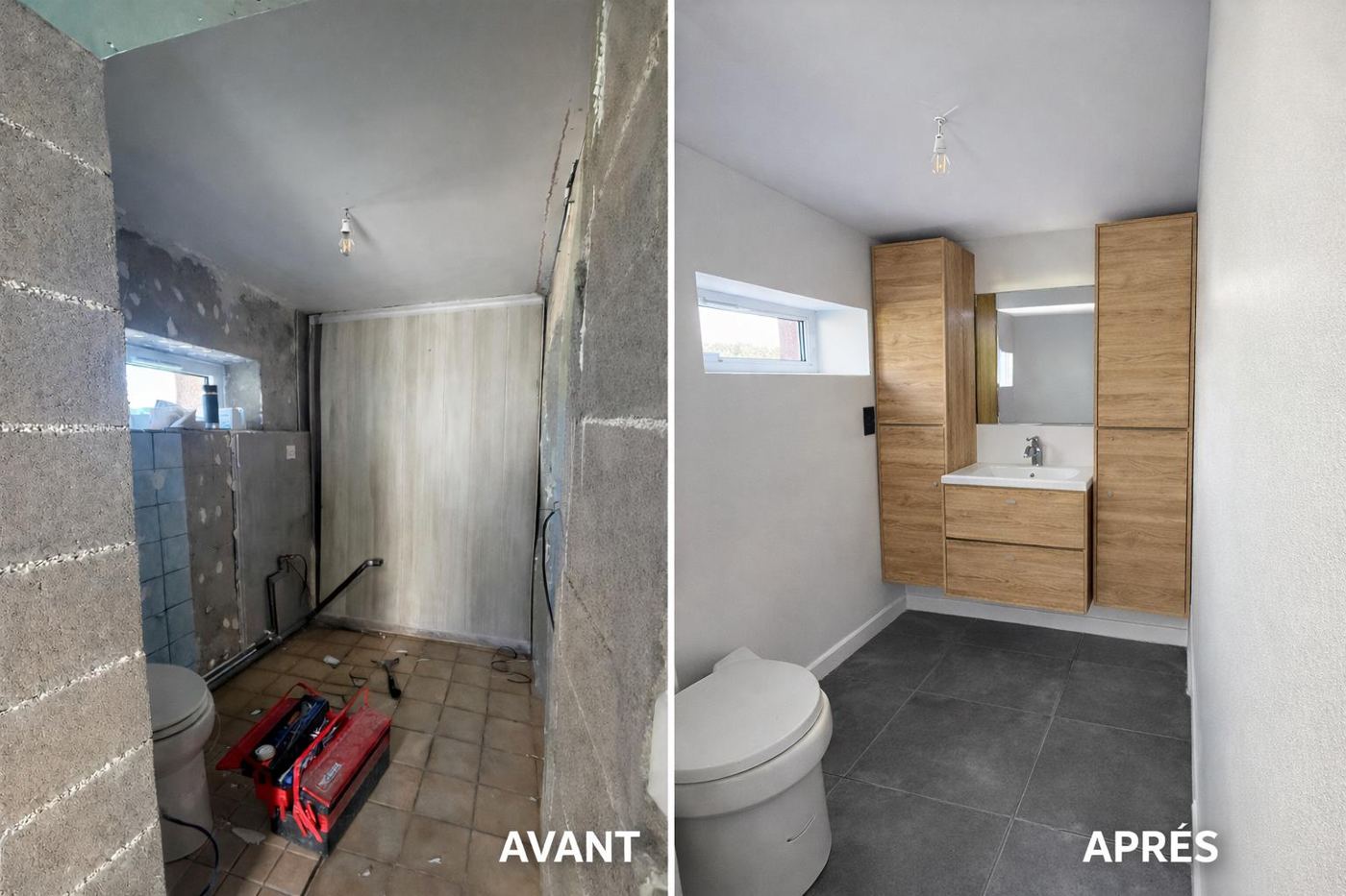 Rénovation complète de salle de bain — UA Construction